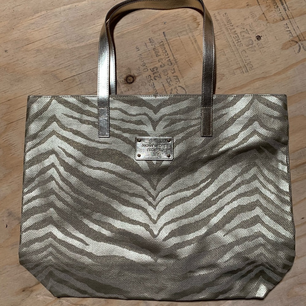Michael Kors Gold Zebra Tote